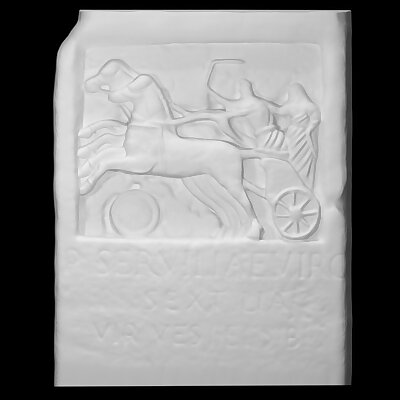Funerary stele with a chariot