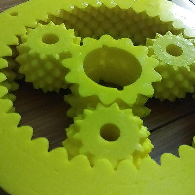 Fractal Gears Bearing and Planetary