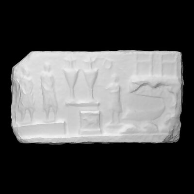 Slab with votive relief