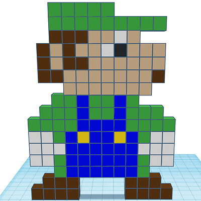 Pixelated Luigi