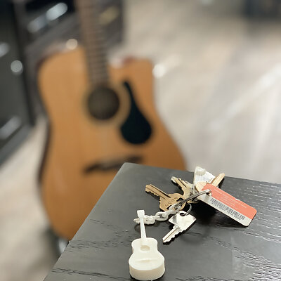 Guitar Keychain