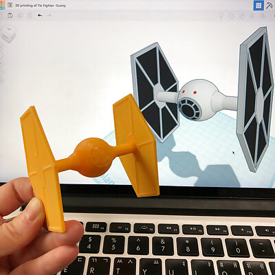 Simple Tie Fighter with Tinkercad