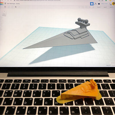Simple Star Destroyer with Tinkercad