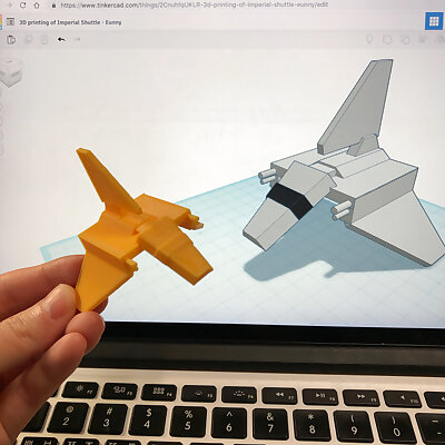 Simple Imperial Shuttle with Tinkercad