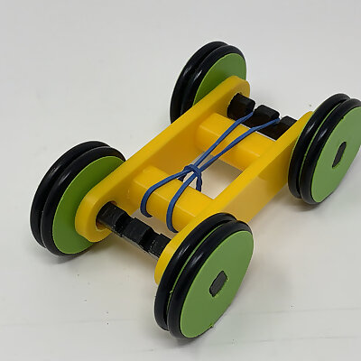 Designing a Simple 3D Printed Rubber Band Car Using Autodesk Fusion 360