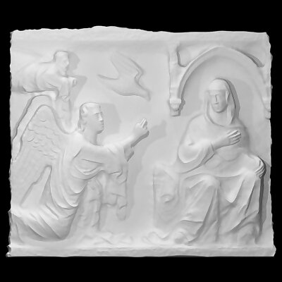 Relief depicting The Annunciation