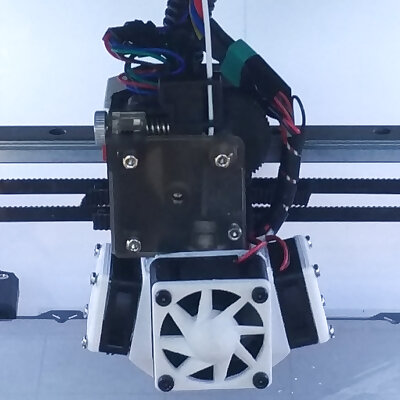 E3D v6 3 fans in 1 mount 40mm cooling fan and 30mm layer fans