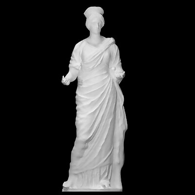 Statue of a woman with a Patera