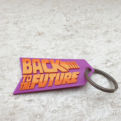 Back to the Future Keychain