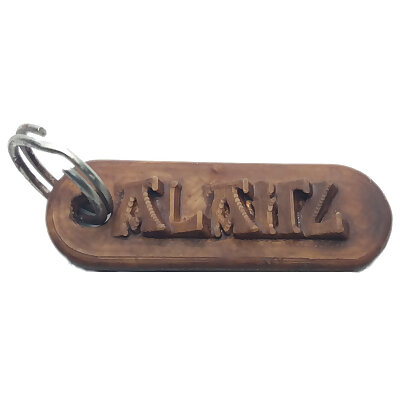 ALAITZ Personalized keychain embossed letters