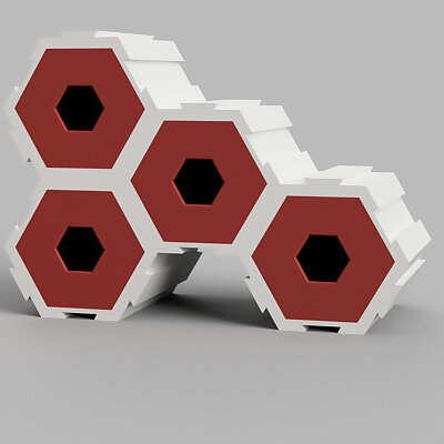 Hexagon Interlocking Storage Draws