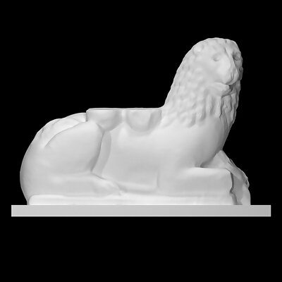 Column Base in the form of a Lion