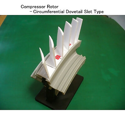 Jet Engine Component Axial Compressor  Circumferential Dovetail Slot Type