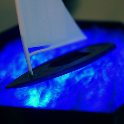 Laser Sailboat Light Up Boat Model