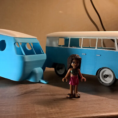 Lego friends VW caravan trailer
