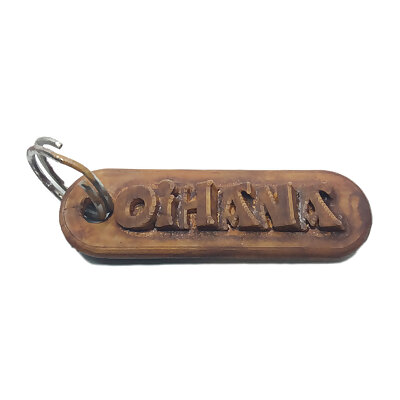 OIHANA Personalized keychain embossed letters