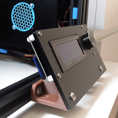 Creality Ender4 Improve Ergonomics of Display Module rotate 30 degrees