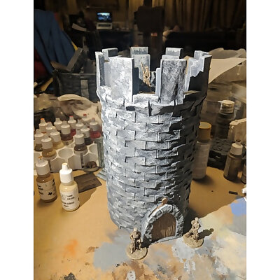 Fantasy Wargame Terrain  Modular Stone Tower