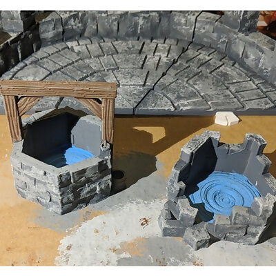 Fantasy Wargame Terrain  Well and Ruined Well