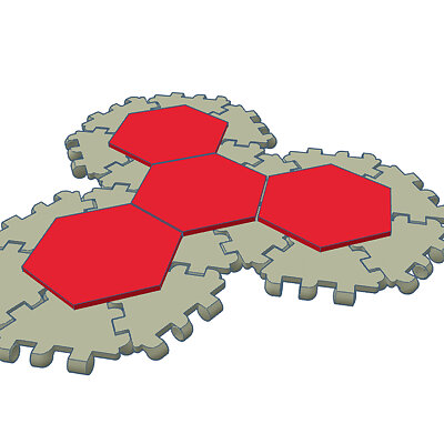 Polypanles Hexagon flat top piece