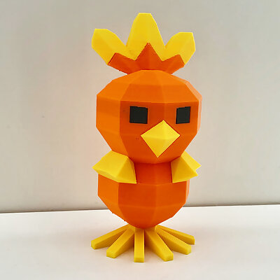 Low Poly Torchic  Multi color