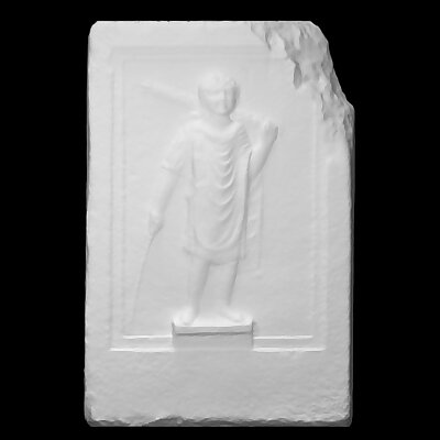 Marble block with figure of boy