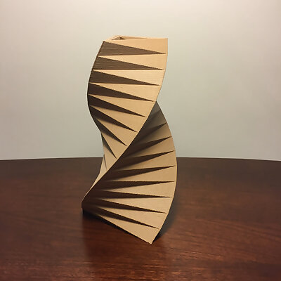 Twisted Triangle Vase