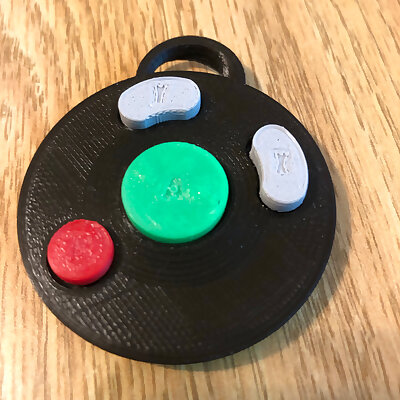 Gamecube Buttons Keychain