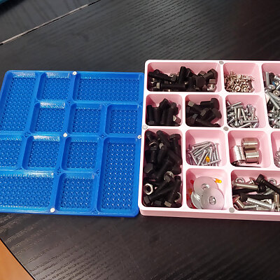Small items divided storage box