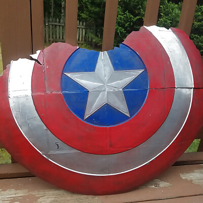 Broken Captain America Shield