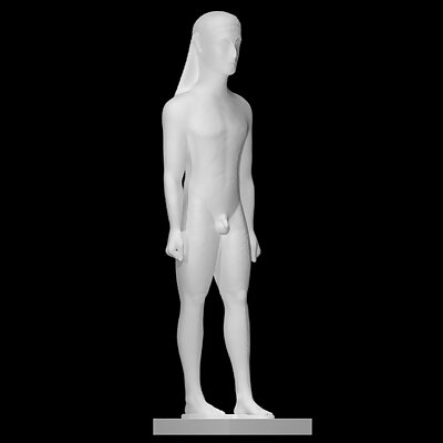 Marble Statue of a Kouros youth