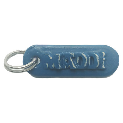 MADDI Personalized keychain embossed letters