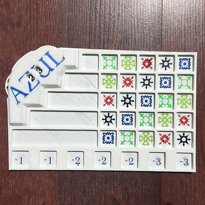 Azul Game Board with Point Counter