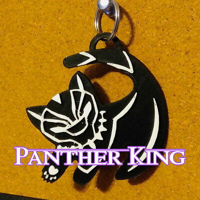 The Panther King Keychain