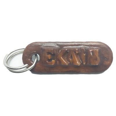 EKAIN Personalized keychain embossed letters