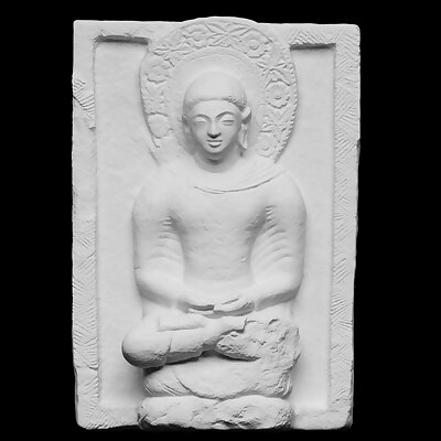 Seated Buddha Relief Panel