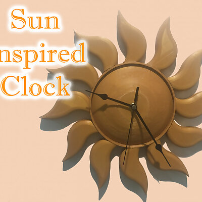 Sun Inspired Clock