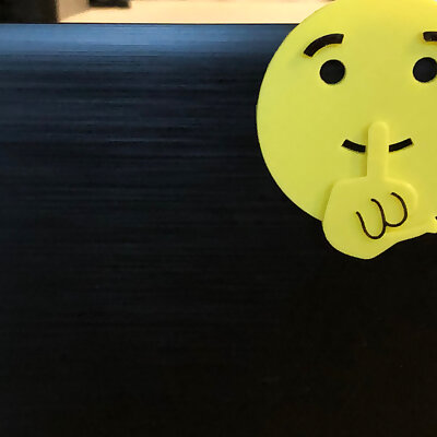 Do Not Disturb Emoji Laptop Hanger