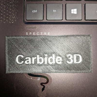 Carbide 3D Sign