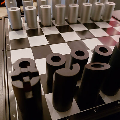 Cylindrical Chess set