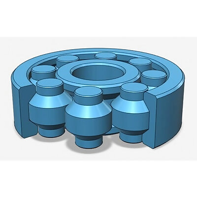 Fully 3Dprintable bearing