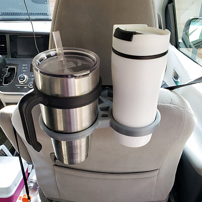 Seatback cup thermos holder fits Toyota Sienna