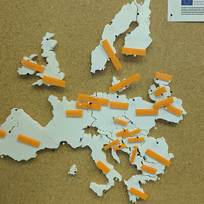 E3DVET Exercise Europe Puzzle Map