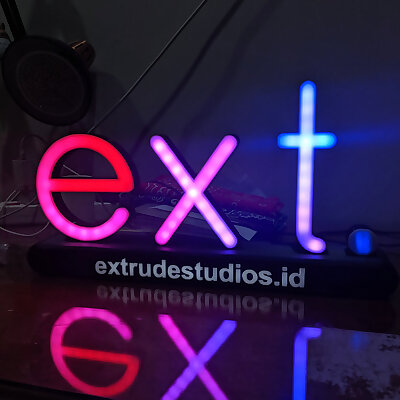 Custom Letters Lamp with WS2812 LED