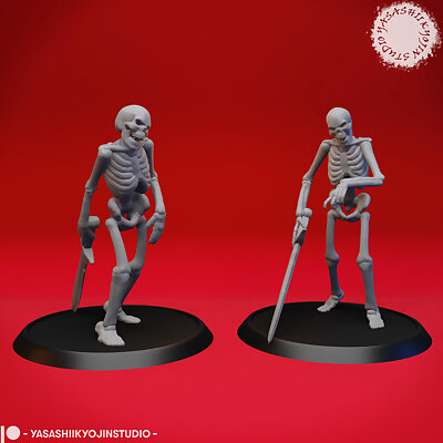Undead Skeleton Swordsmen  Tabletop Miniature