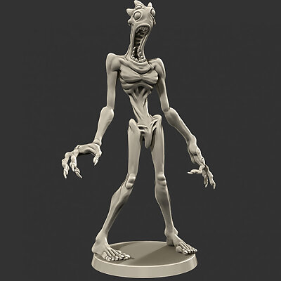 Ectomorph Monster Figure  Tall Man