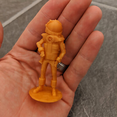 astronaut miniature tabletop game piece