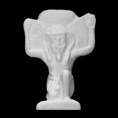 Faience figurine of a god