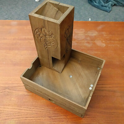 Magnetic Dice Box Tray and Tower