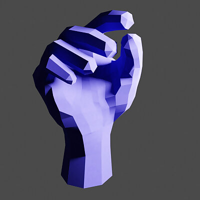Lowpoly hand